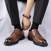 Freizeit Business Derby Herrenschuhe Minimalistischer und vielseitiger Stil Büro Hochzeit Outdoor-Party lässiger Spaziergang Herrenschuhe