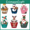 Christmas Party Cake Decorations Paper Banner With Insert Cards For Festive Events
