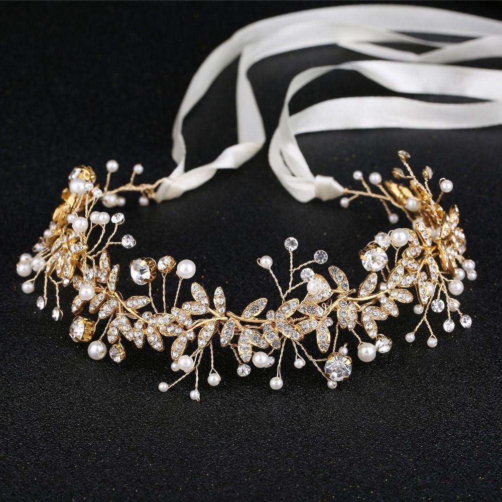 Sparkling Bridal Headband Gold/Silver Bridesmaid Headwear High-quality Hair Accessories Girls