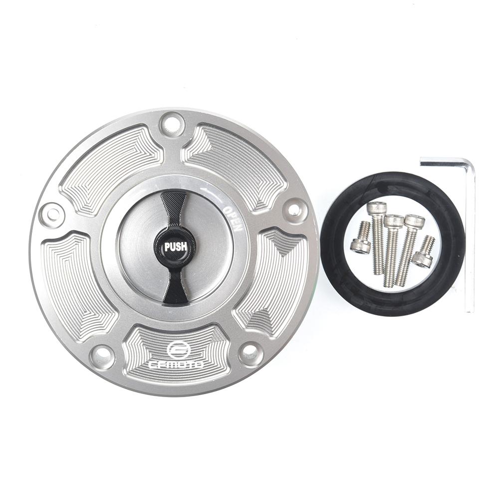 For CFMOTO 800MT 650NK 400GT 400NK 450NK 250NK 450SR 250SR CNC Fuel Gas Tank Cap Cover Aluminum Keyless Motorcycle Accessories