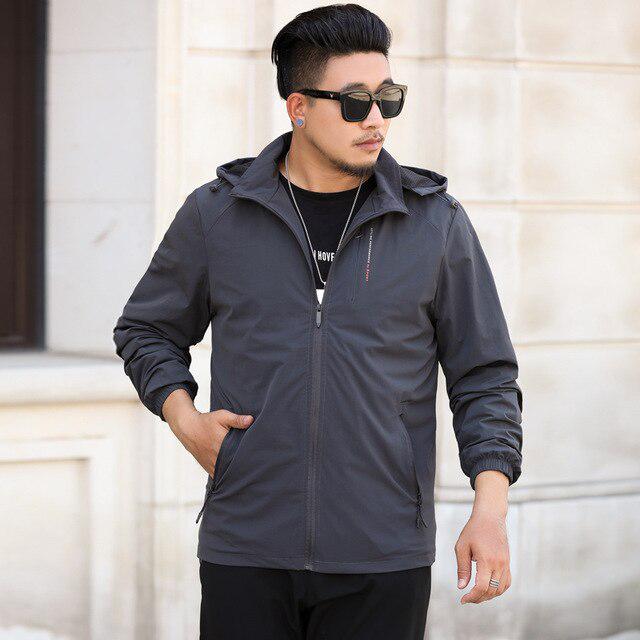 Talla grande Hombre chaquetas de otoño Primavera y otoño Hombre con capucha  Chaquetas delgadas Hombre comprar a buen precio — entrega gratuita, reseñas  reales con fotos — Joom