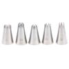 5Pcs Round Icing Piping Nozzles Diy Cream Writting Cake Decorating Tips Macaron Cookies Pastry Nozzles For Decorating Cakes