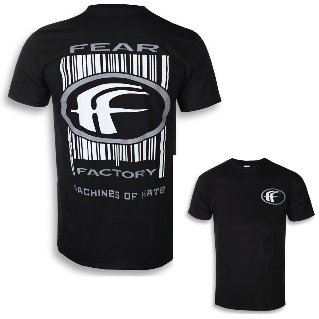 Fit Fear Factory Graphic Cotton Band Tshirt Unisex Summer Short Sleeve Fashion Brand Tee Luxury Casual Vintage Tees