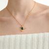 Youthway Niedliche Zirkon Kleiner Vogel Anhänger Halskette für Frauen Vergoldete Edelstahl Halskette Modeschmuck Mädchen Geschenk