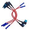 5Pcs 20A Blade Fuses Add-a-Circuit Adapter Mini Fuses Box Circuit Adapter Fuses Holder Universal for Car Boat Tractor