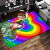 Bi-llie green Artwork Office Rug Chair Mat, Game Carpet, Suitable for Front Door, Bedroom, Living Room, Desk, Holiday Gift