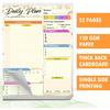 Daily planner notepad - Undated Daily Planner 52 Sheets 8.5" X 11" Daily for To-Do Lists, Habit Tracking, Academic Scheduling, and Productivity Goals