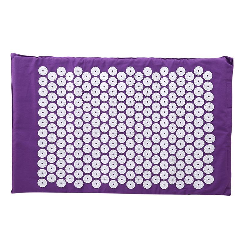 Acupuncture Massager Yoga Mat Pillow Massage Pain Relief Stress Back Pain Spike Acupuncture Mat and Pillow Set with Bag