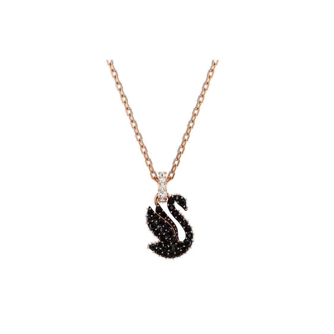

Swarovski Swan Pendant Necklace Women necklaces Black 5678046 Box (Random Color)