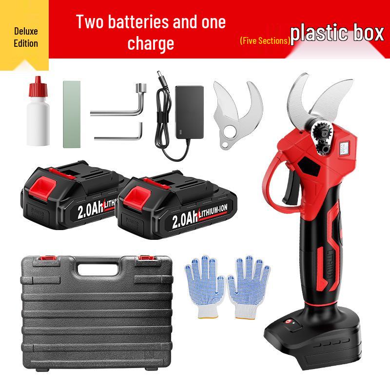 Portable Brushless Electric Pruning Shears with Wireless Lithium Battery for Arboriculture and Gardening