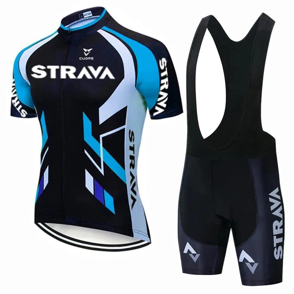 Summer Outdoor Cycling Suit Short Sleeve Set Suction Drain Shuangbike Suit Short Comfortable Cycling Suit Set
