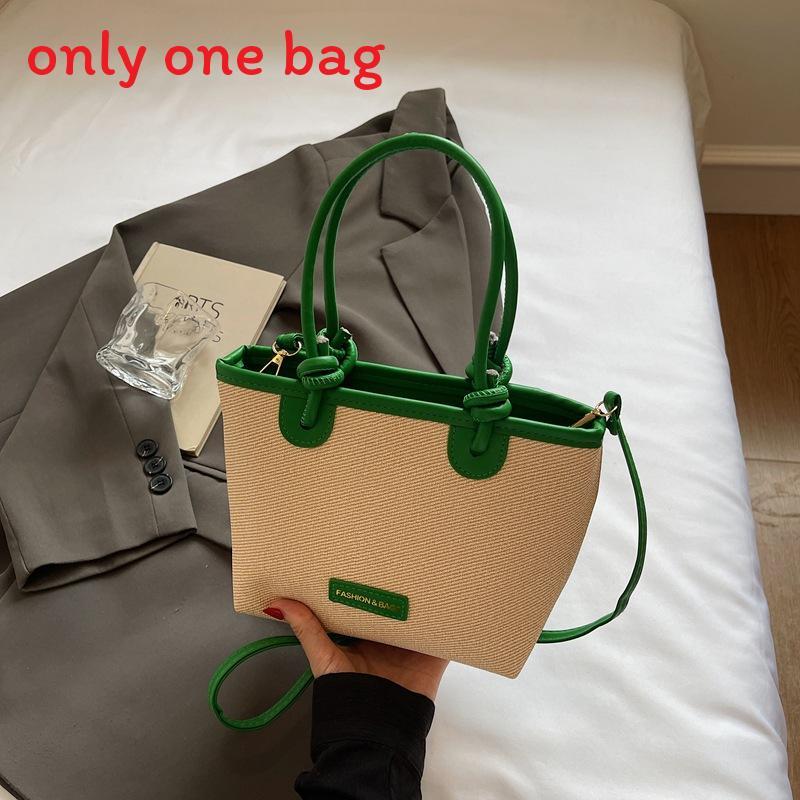 Boho Woven Tote Bag For Women With Zipper Closure For Casual Travel