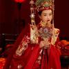 Ming Dynasty Xiuhefu Wedding Dress and Phoenix Crown – Chinese Bride's Traditional Formal Wear