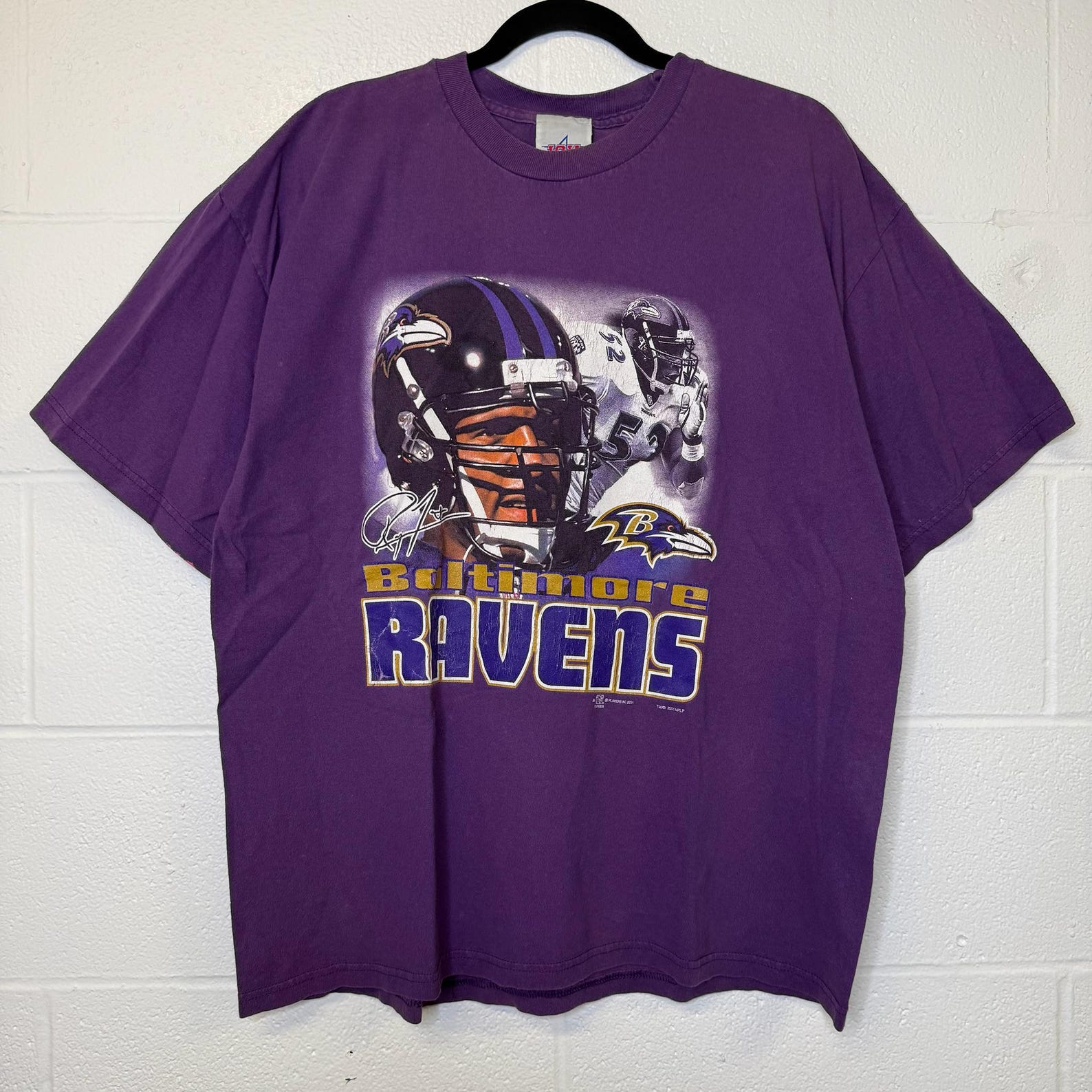 2001 Baltimore Ravens NFL Football T shirt Sz XL (B2881) M