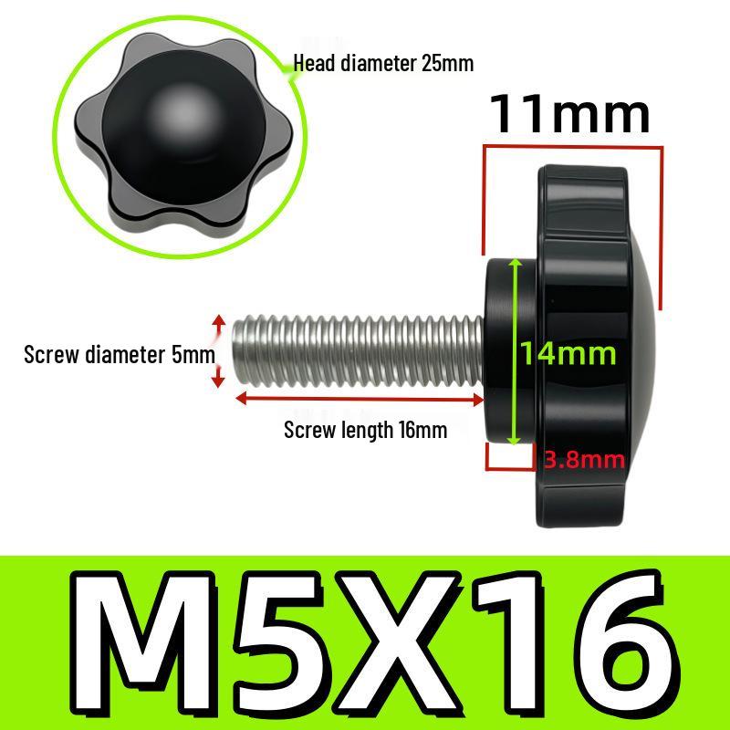 Adjustable Plum Blossom Plastic Head Star Handle Screw Bolt
