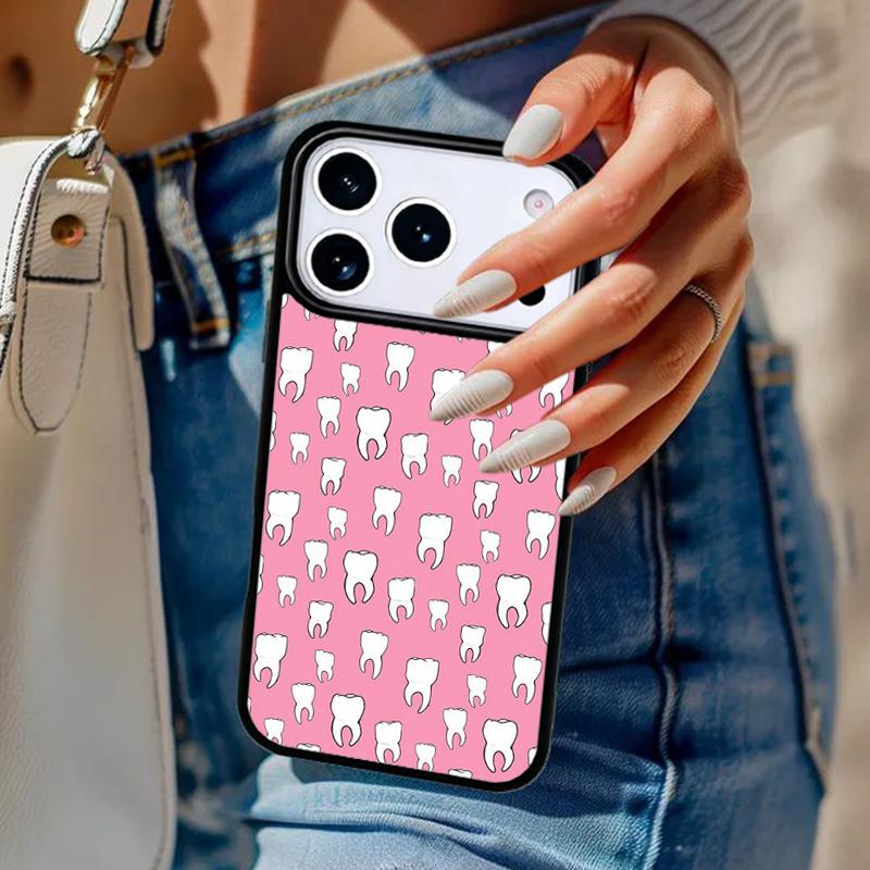 Dentist Tooth Dental Hygienist Phone Case For iPhone 17 Air 14 15 13 12 Max Cover For Apple 14 15 16 16e 11 Pro Max Plus