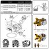 AN10 Ölfilter Universeller Kühler Sandwichplatte Blockadapter Thermostat 3/4" -16UNF & M20*1.5 Und 1/8"NPT Aluminium Silber