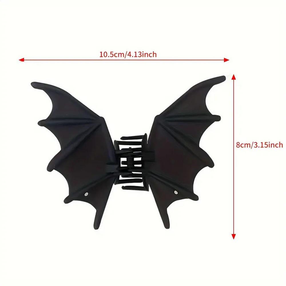 

Halloween Bat Claw Clip Gothic Halloween Party Hair Clip Cute Hair Grip Fashionable Hair Clamp for All Hair Types Daily Wear