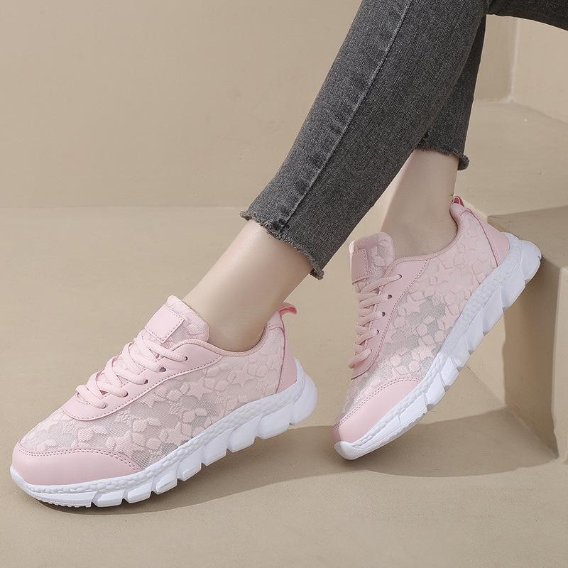 Summer 2025 Women's Plus Size Breathable Mesh Casual Shoes