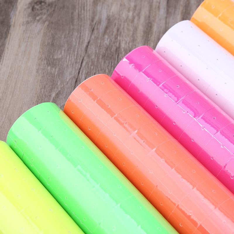 Set of 10 Rolls Price Tag Label Sticker Rolls for Pricing Label for Gun MX5500 Shop Price Gun Label