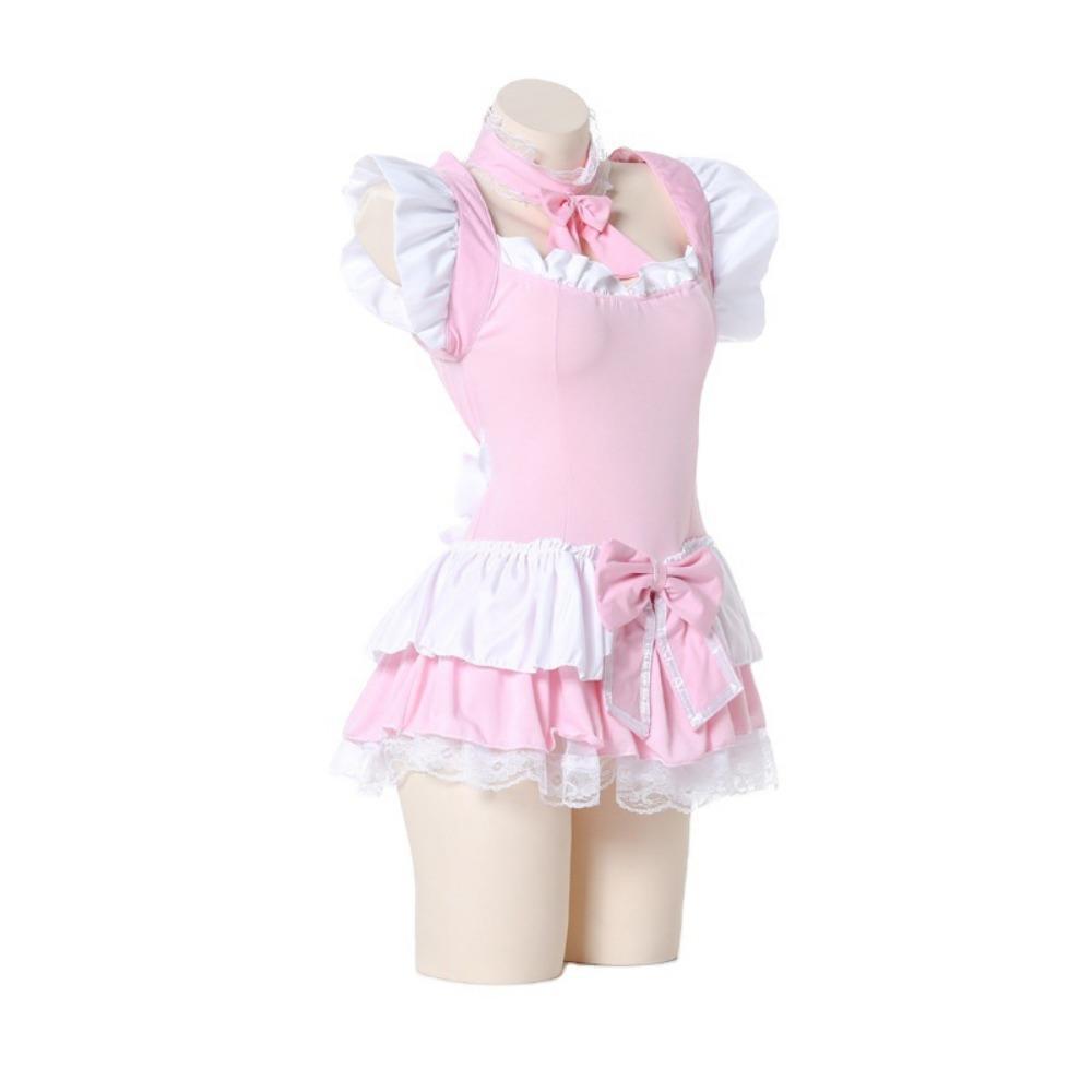 Moonlight Whispers Lingerie Seduction Pink Maid Maid Uniform Cosplay Sexy Show Stage Costume
