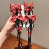 Red Children'S Hair Clip Chinese Style Hanfu Headwear Women'S Wig Tassel Hair Card Baby Hair Accessories