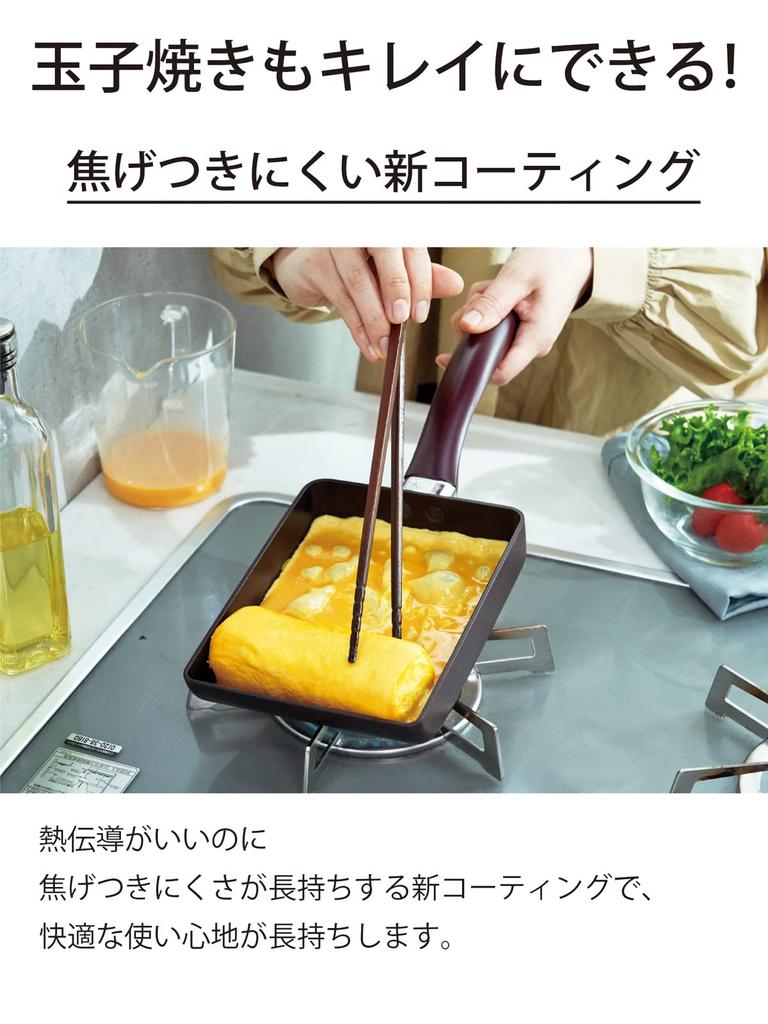 Kyocera Tamagoyaki Pan 14x18cm Brown CFF-GEA-BBR – Frying-pan