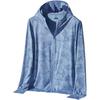 [DMFU] Rash Guard Rash Parka Men's Summer Clothes UV Protection Hoodie Cool Touch Cool Lightweight Breathable Solid Color Body Covering Long Sleeve