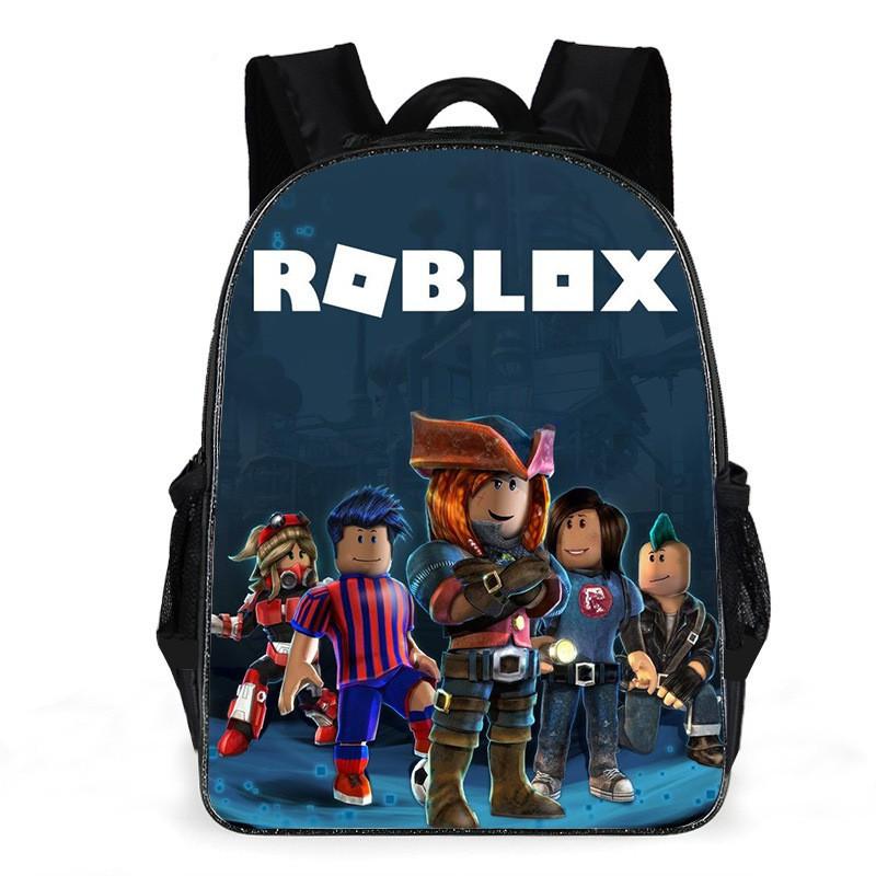 Roblox Kinderschoolrugzak Jongens Meisjes Lichtgewicht Oxford Stof Dubbele Riem Tas Met Luchtgevulde Riemen