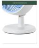 Compact Soundless Electric Desktop Fan with Large Airflow and Oscillating Head