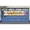 Nepnuser Thank You Teachers Fence Banner Teacher Appreciation Week Party Decoration School Classroom Large Home Garden Outside Yard Hanging Sign