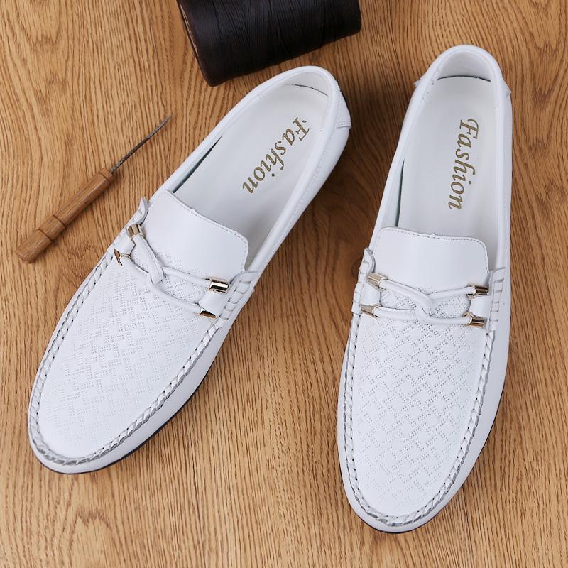 Mode Luxus Weiche Ballerinas Echtes Leder Schuhe Herren Runde Zehe Mokassin Slipper Mann Freizeitschuhe Mode Qualität Schuhe Designer Schuhe