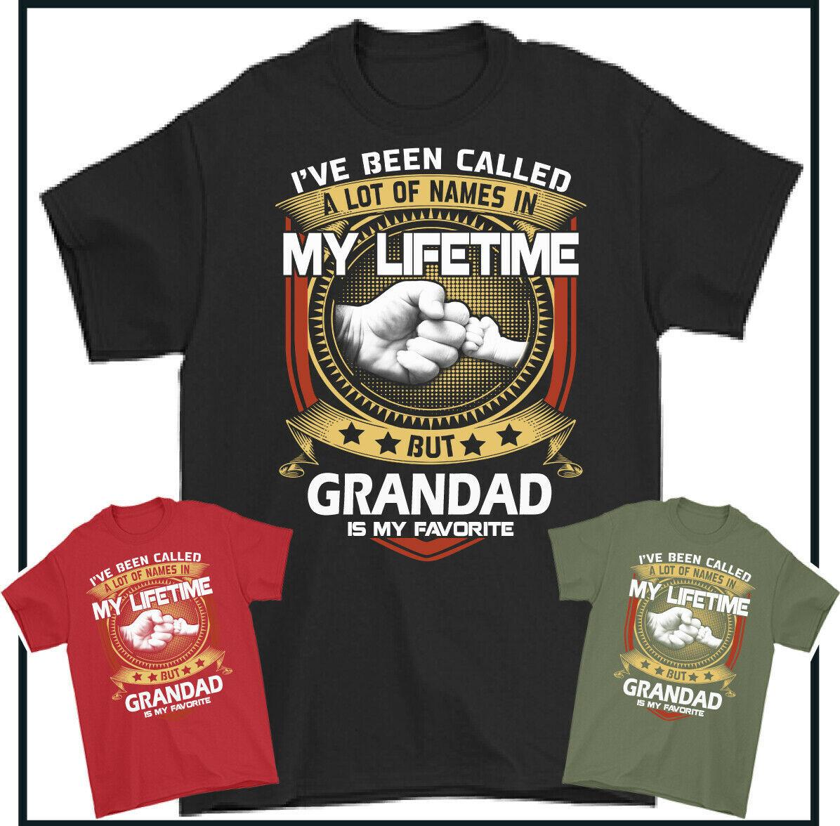 26 FATHER S DAY T-SHIRT Grandad is My Favourite Mens Funny Tee Top Gift Present Unisex T-Shirt M