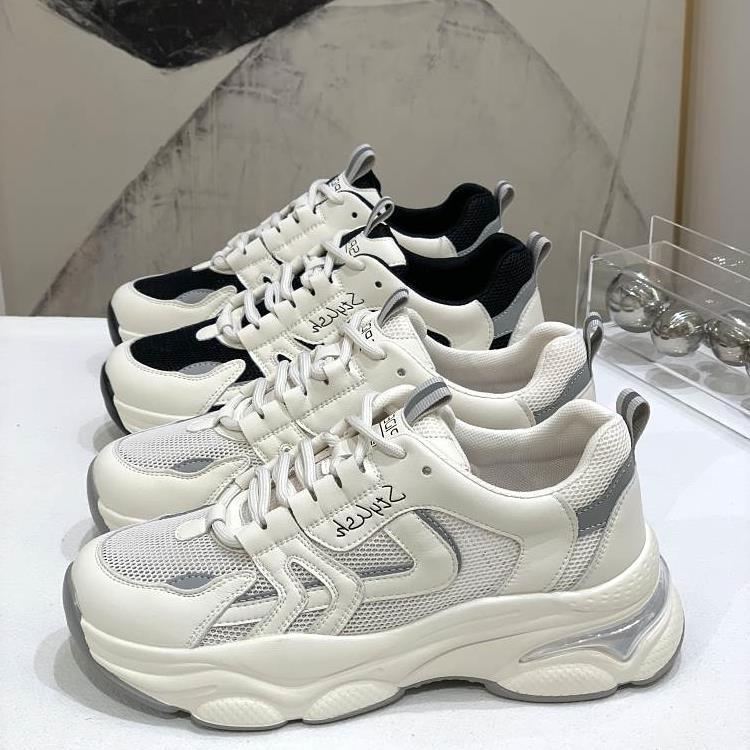 Kleine vielseitige Super-Feuer-Papa-Schuhe Damenfüße Sportschuhe Herbst zeigen neu Mesh trendig atmungsaktiv dünn Mode bequem lässig