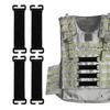 Patch Display Holder with 4 Soft Patch Strips, Portable Molle Attachment, Multifunctional Molle Patch Display Strip, Badge Backpack Molle System Acces