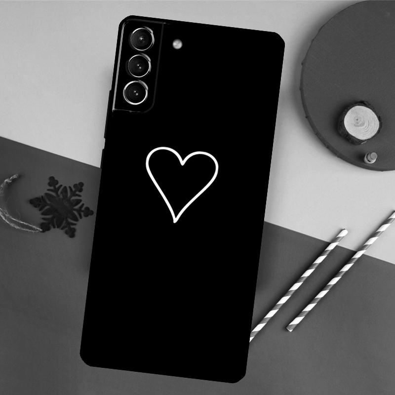 Cute Heart Phone Case For Samsung Galaxy S25 S26 Ultra S20 S21 S22 S23 S24 Plus S10 S25 FE Back Cover