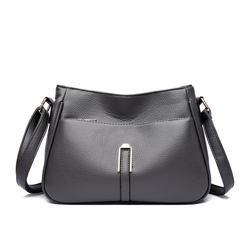 

Brand Design Fashion Women Shoulder Messenger Bags Luxury Soft Leather Crossbody Sac Quality Large Capacity Handbags and Purses 27cm 10cm 19cm