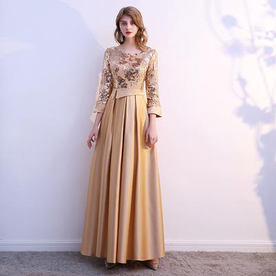 Evening Dress For Women Elegant Choir Performance Costume Host Dance Dress