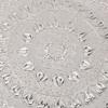 Turkish Tea Coffee Serving Tray Vintage   Embossed Pattern Round Coffee Plate for Bar Outdoor   Dessert