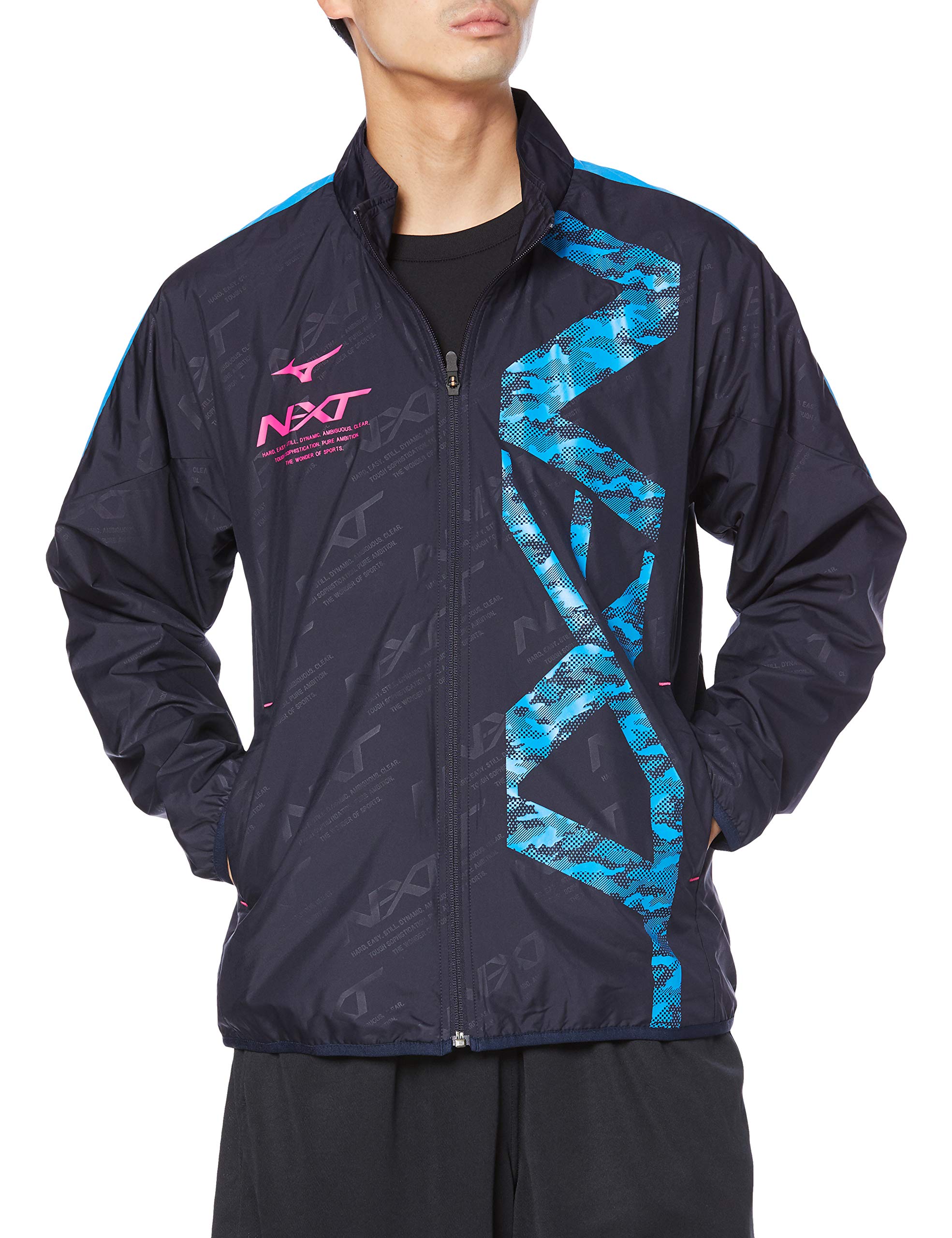 

Mizuno Breath Thermo Warmer Training Deep Size Small N-XT Jacket, 32JE0740, Navy, (Japan)