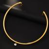 Water Drop Collar Personalized Gold Ring Shape Adjustable Collar Temperament Versatile Style Necklace