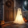 Lumières LED à télécommande Chien Fantôme Autoportant Décoration d'Halloween Accessoire Décoration de Porche Avant
