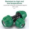3-way Pipe Fittings Hose Connector Rustproof Corrosion Resistant Leakproof Universal Heavy-Duty Garden Hose Connector