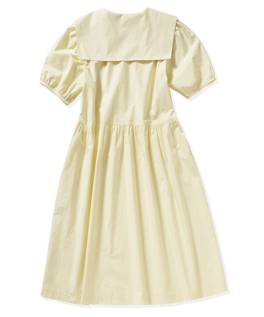 BETWEEN A AND B Sailor Collar Long Dress [Lemon]