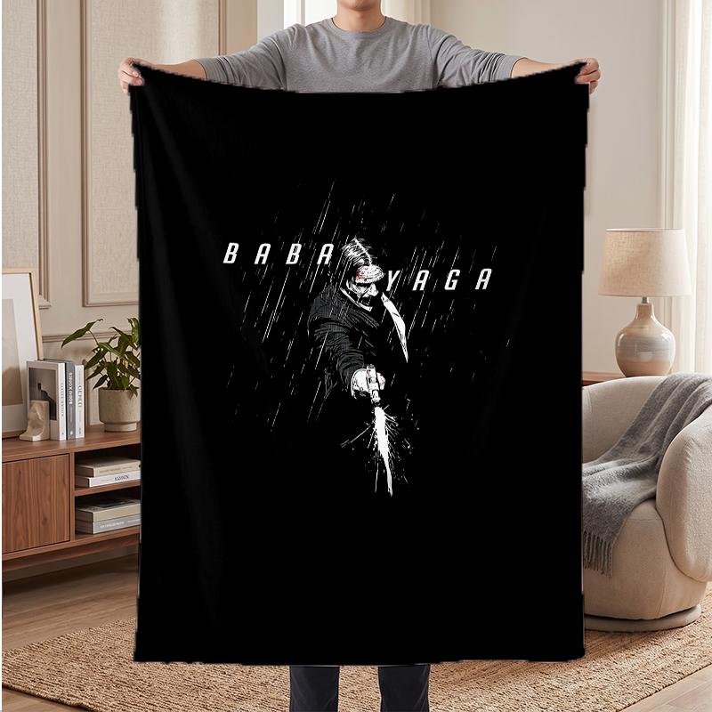Baba yaga John wick Soft Warm Flannel Blankets Comfortable Blanket for Home Decoration Gifting