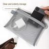 Compact Cosmetic & Essentials Mesh Bag for Women - Lipstick, Cards, Data Cable, Earphones Storage