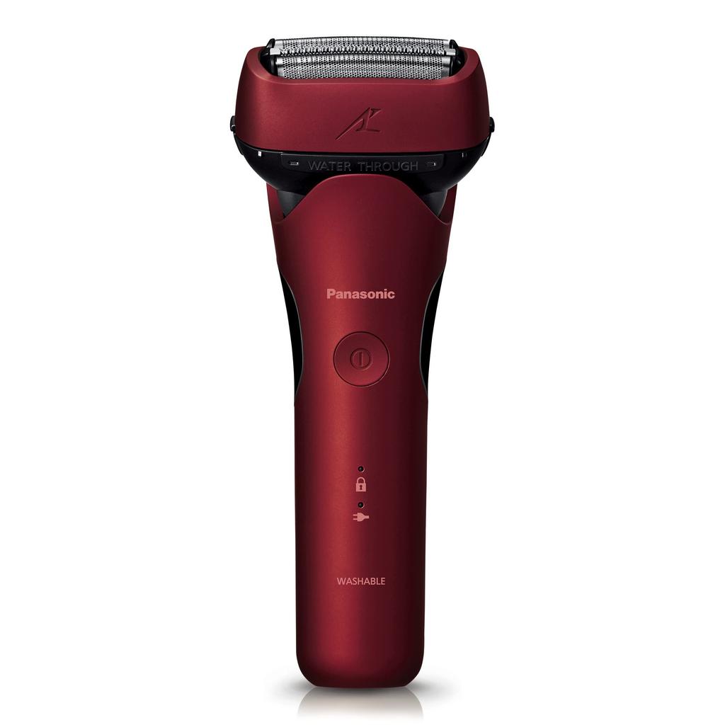 Panasonic Shaver Lamdash Red Shaves while charging Men's 3-Blade (ES-LT4P-R) -