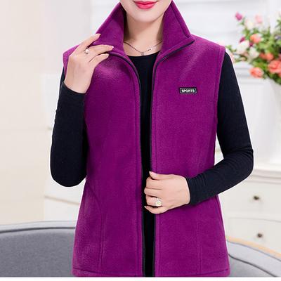 Polar Fleece Coat for Women's Vest Autumn Sleeveless Vests for Women Jacket Fashion Zipper Casual Waistcoat Female