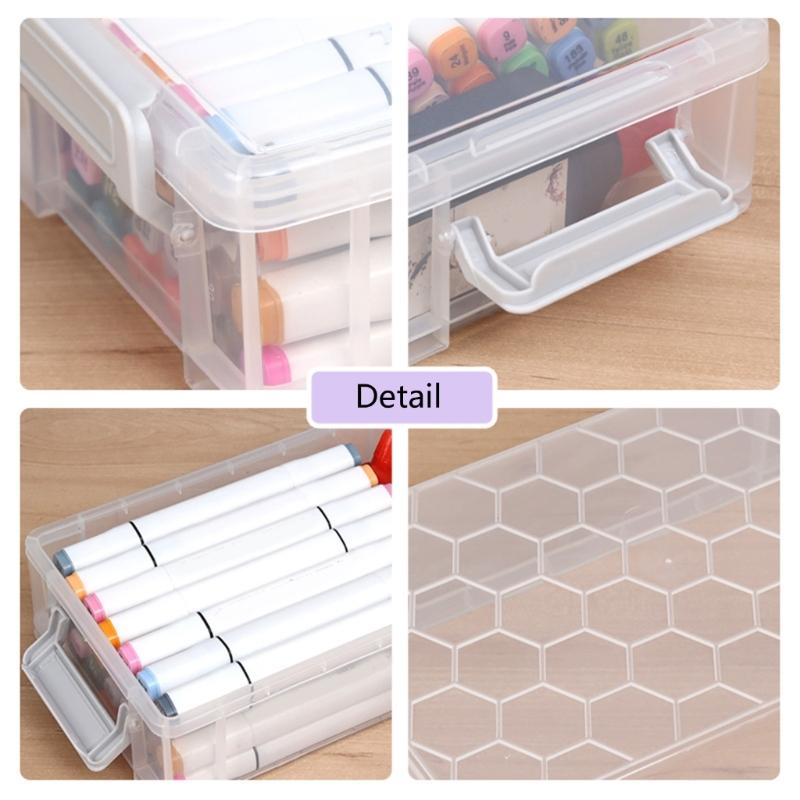 Pencil Box Large Pen Case Pen Storage Container Space Saving Storage Container High Capacity Pen Organizers for Student