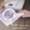 Large Handheld Reading Magnifier: High-Def, High Magnification for Elderly & Children Reading Newspapers